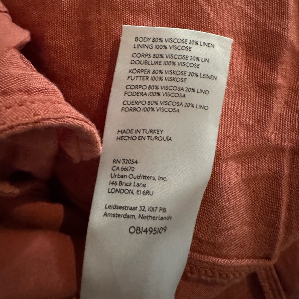 Anthropologie Dusty Rose Mini Wrap Dress - Picture 3 of 5